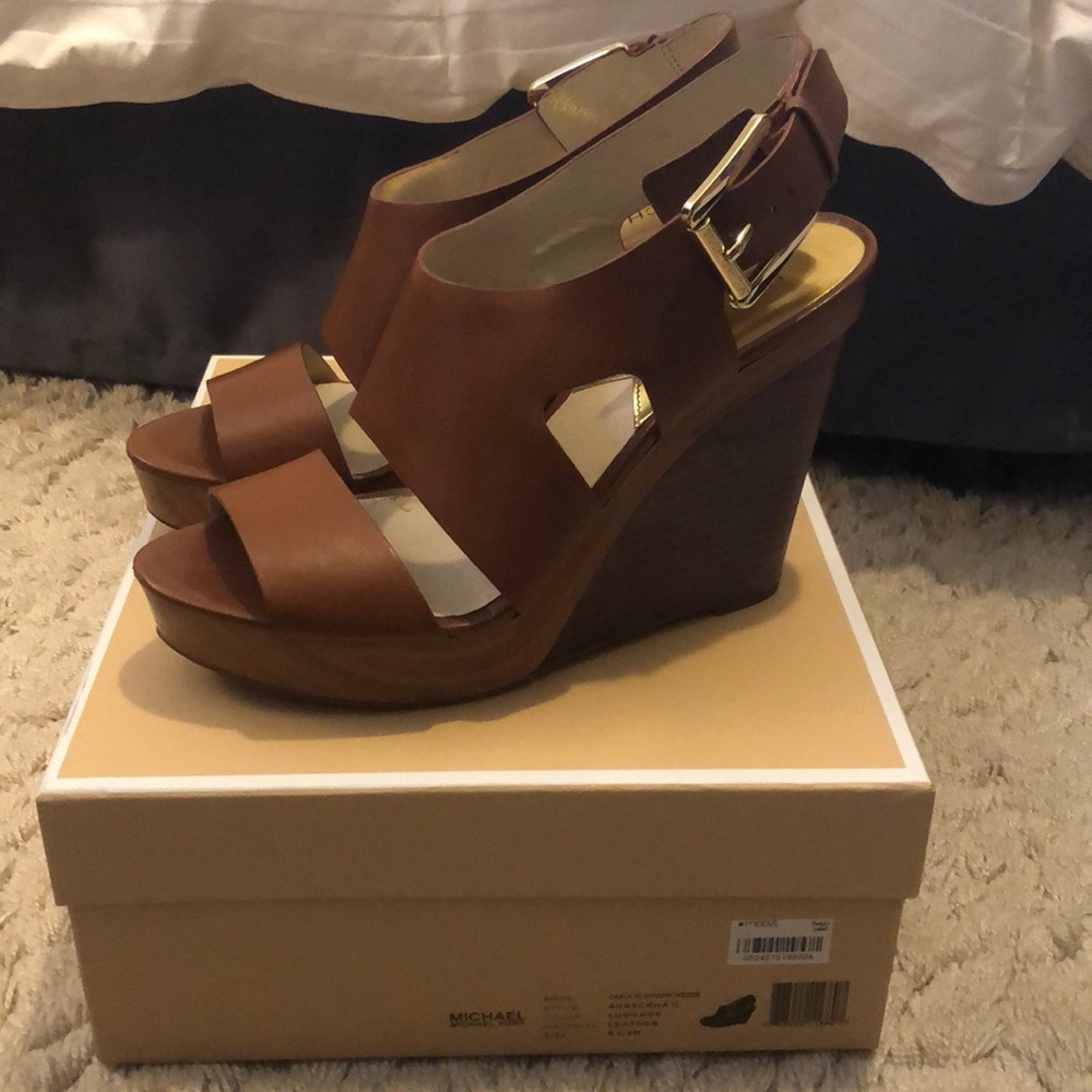 Michael kors wedges, worn once